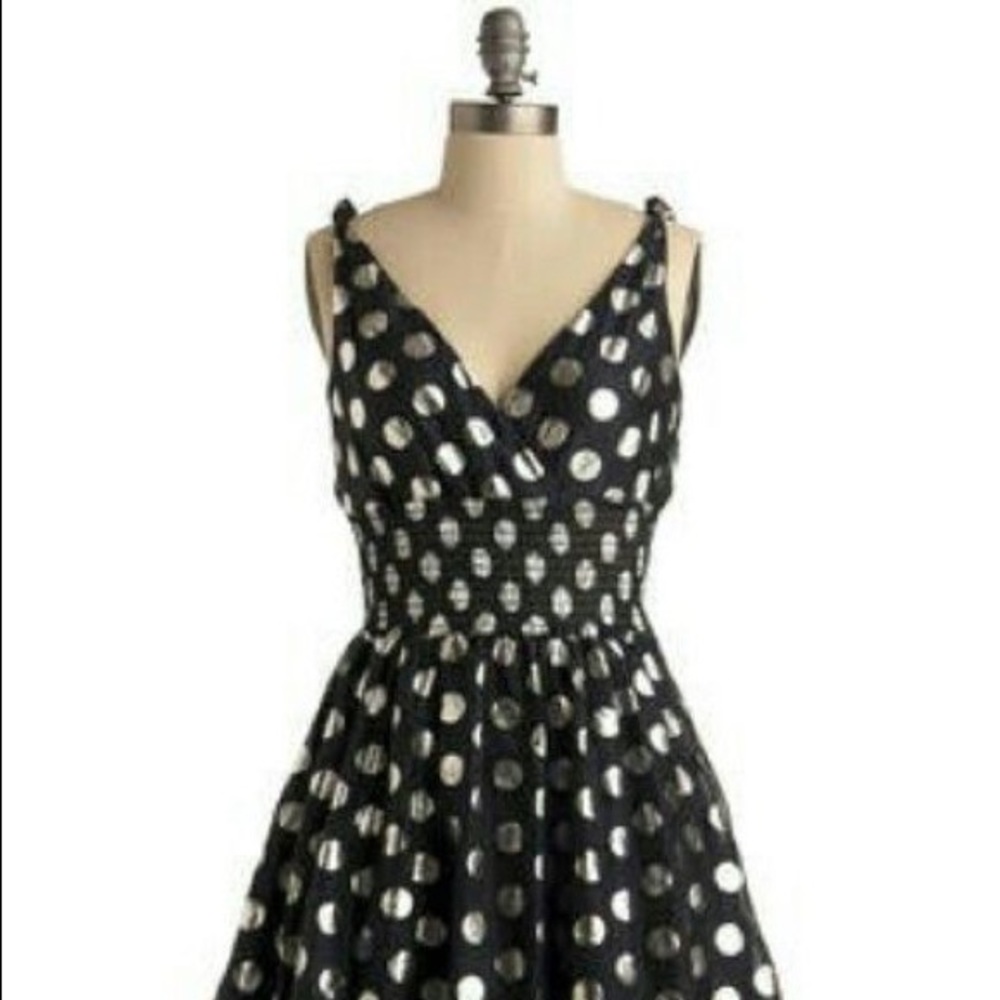 Rubber Ducky Navy Polka Dot Maxi